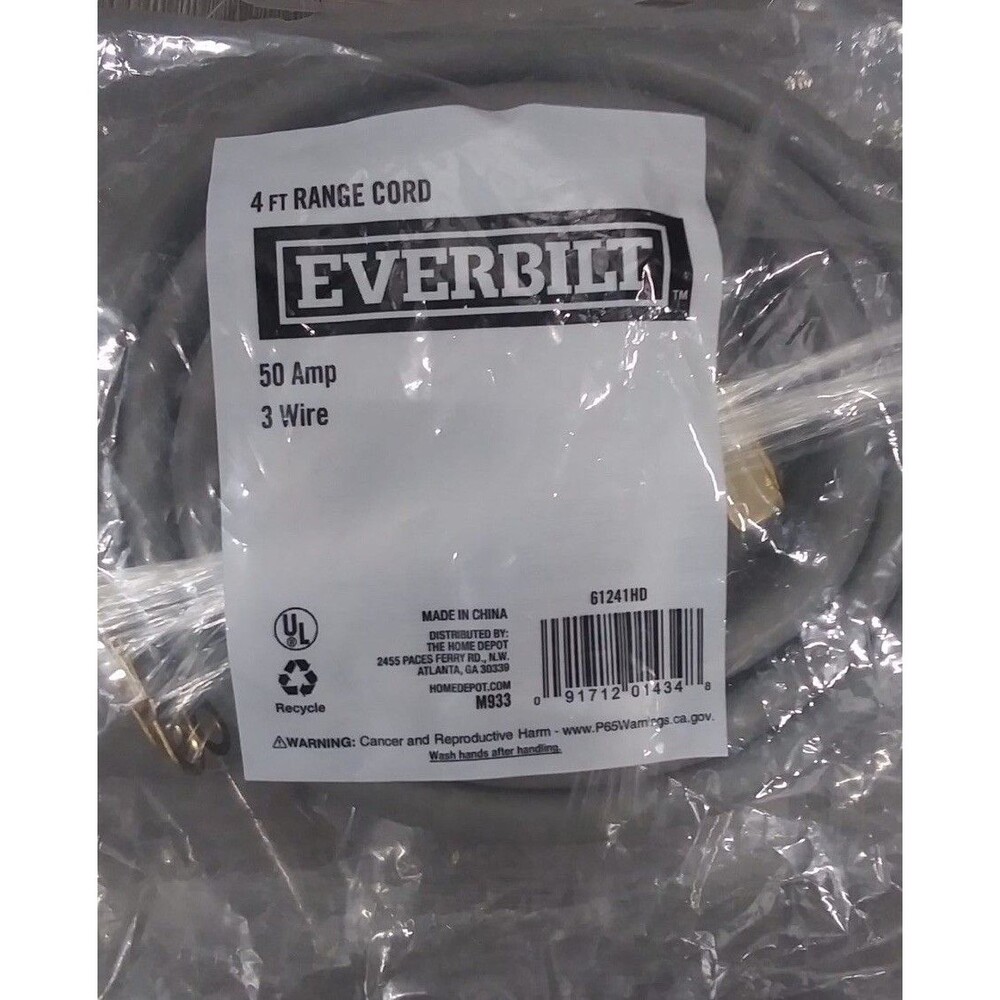 Everbilt Everbilt 4 FT RANGE CORD 50 Amp 3 Wire